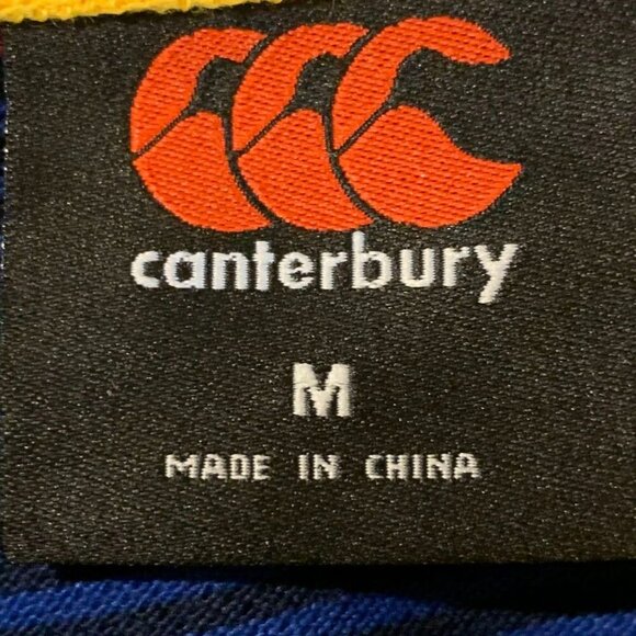 Canterbury Men's Leinster Rugby Union Striped Short Sleeve Polo Shirt‎ Size M - Picture 7 of 13